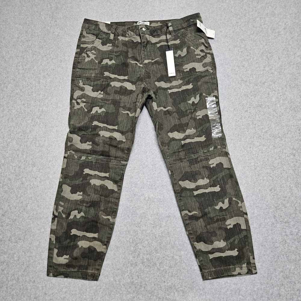 William Rast Crop Skinny Cargo Women Juniors Camo‎ Pants 32 NWT